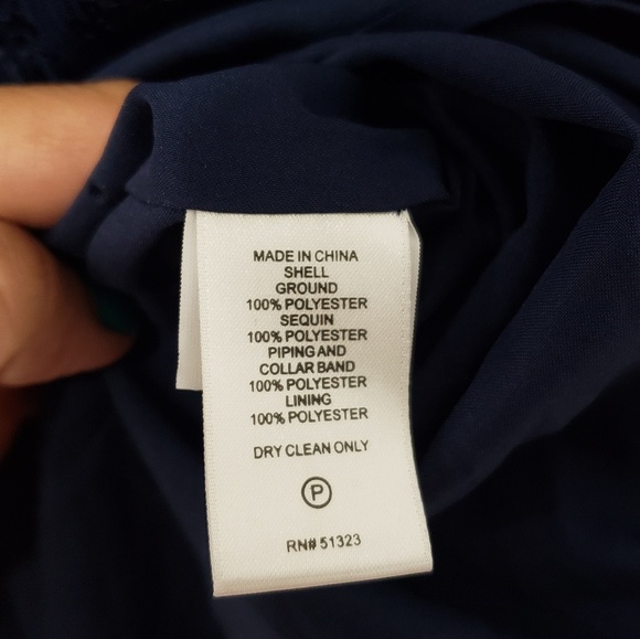 💙CECE💙Sleeveless Ruffle Squin Shift Dress - Picture 7 of 7